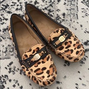 GH Bass Calf Hair Leopard “Beamer” Loafer 7